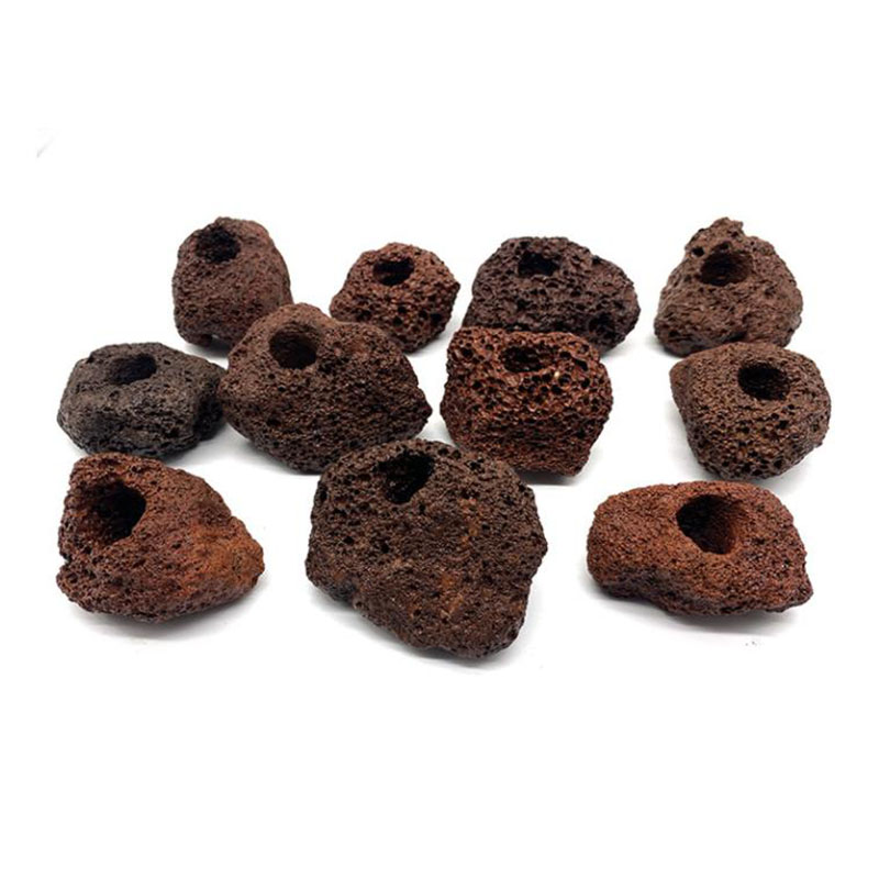 Volcanic Aquarium Decoration F - огляд і ціна Aquarium Fish Black
