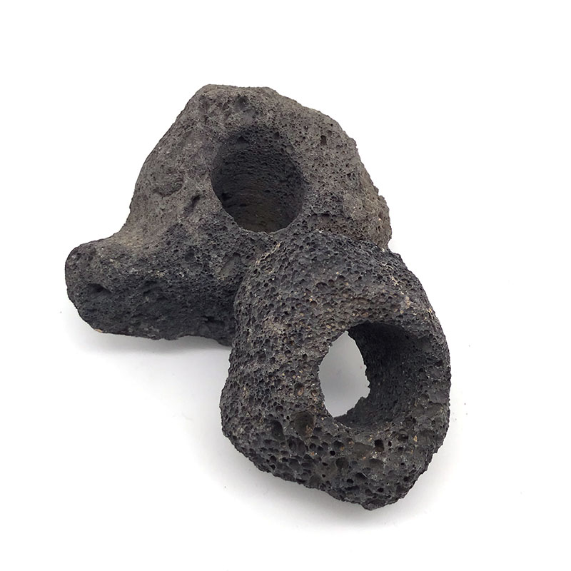 Volcanic Aquarium Decoration F - огляд і ціна Aquarium Fish Black