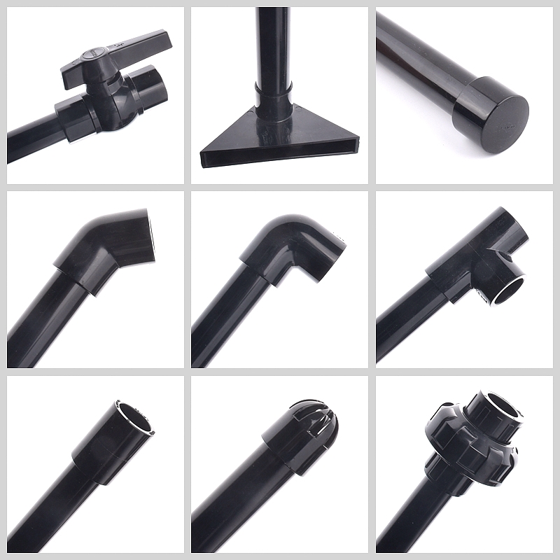 20-50mm Black UPVC Pipe Connec - огляд і ціна Aquarium Fish Black