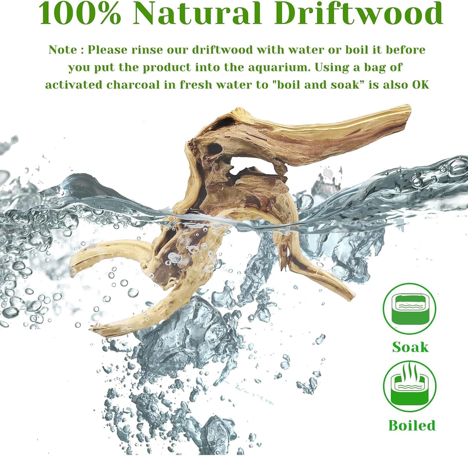 1PC  20-25CM Natural Driftwood - огляд і ціна Aquarium Fish Diseases