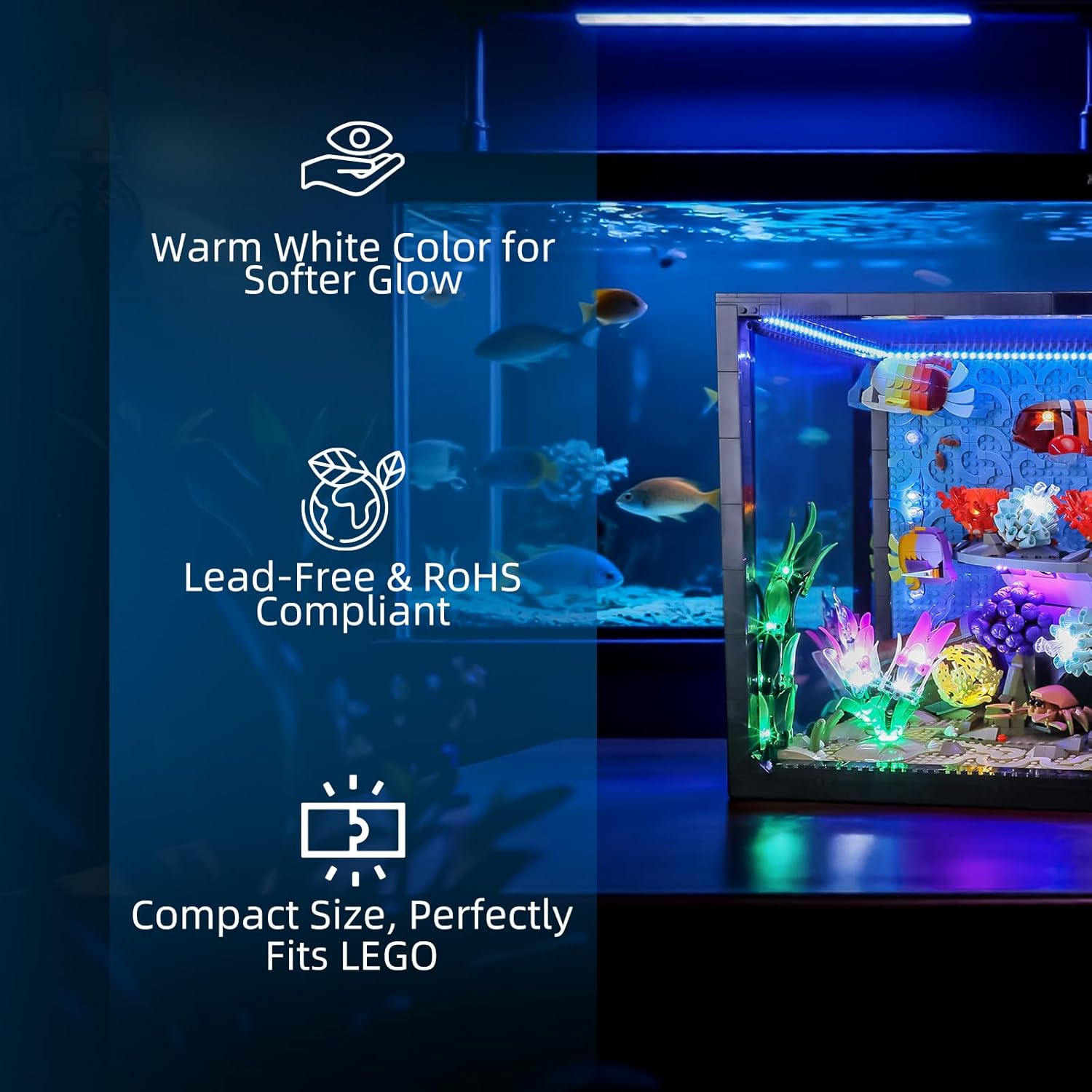 Hprosper LED Light for lego 10 - огляд і ціна Aquarium Led Light