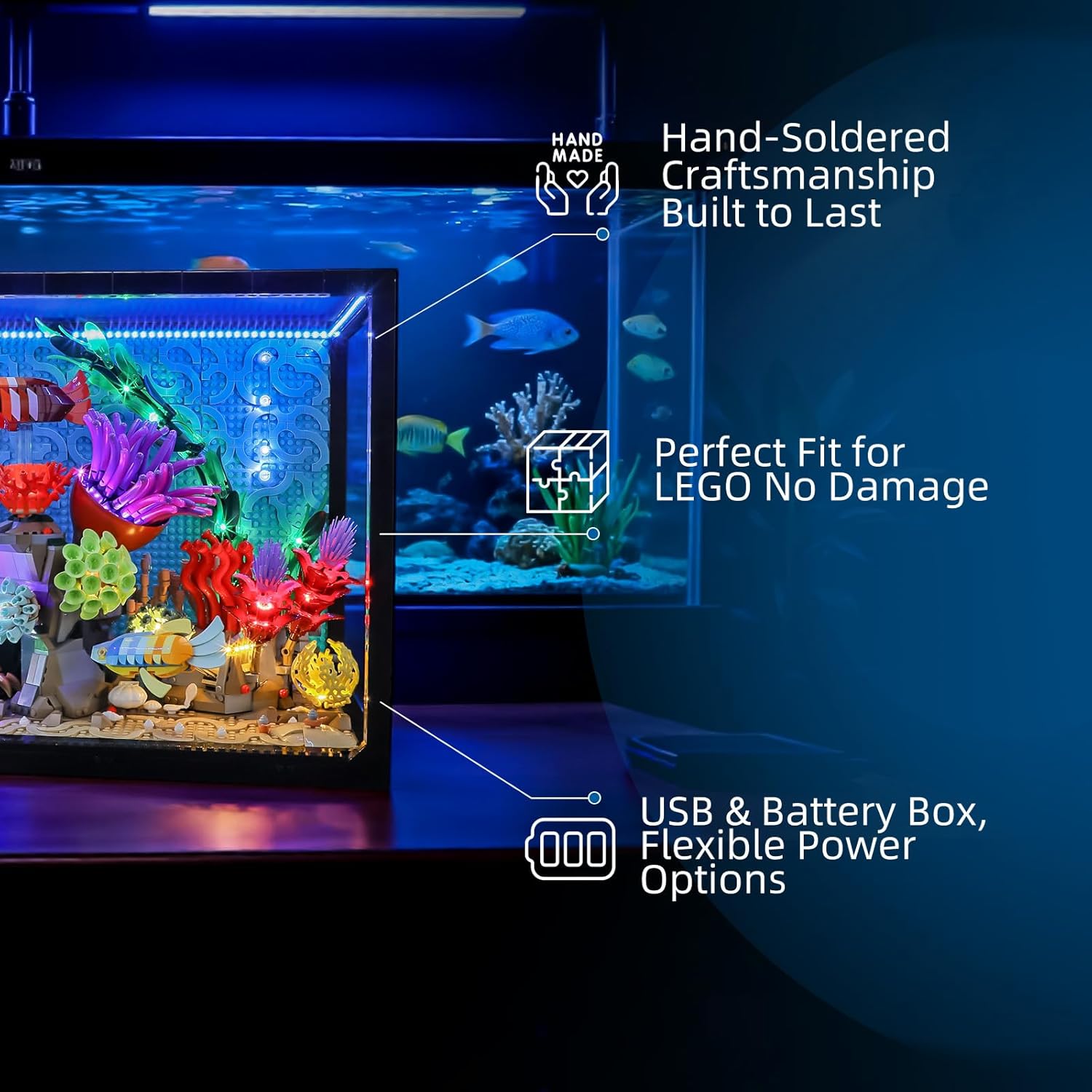 Hprosper LED Light for lego 10 - огляд і ціна Aquarium Led Light