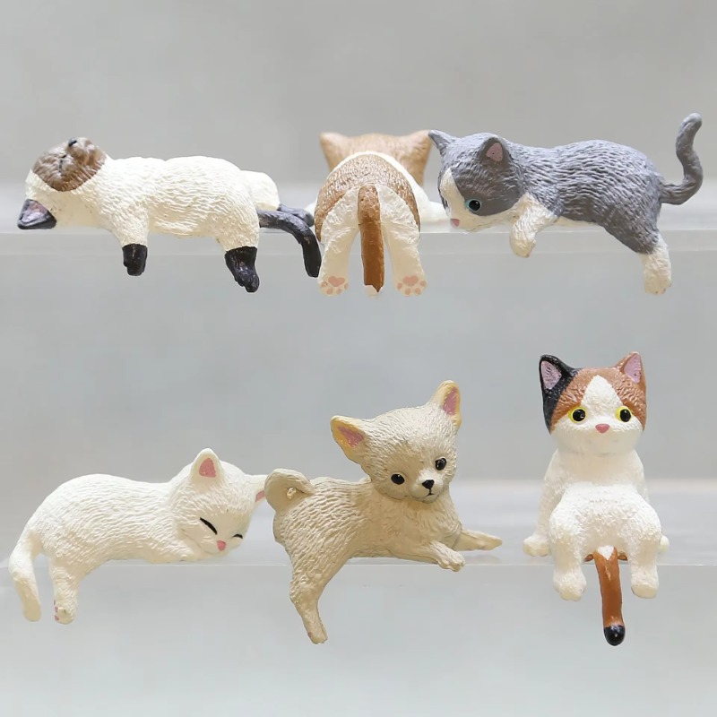 1Pc Cute Cartoon Cat PVC Home  - огляд і ціна Aquarium Fish Real