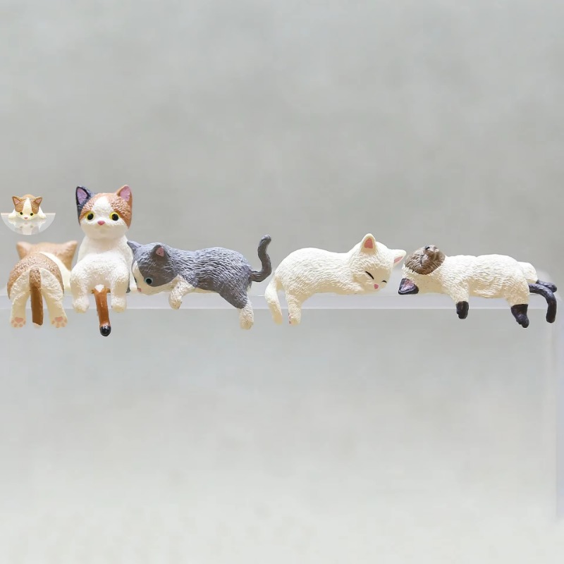 1Pc Cute Cartoon Cat PVC Home  - огляд і ціна Aquarium Fish Real