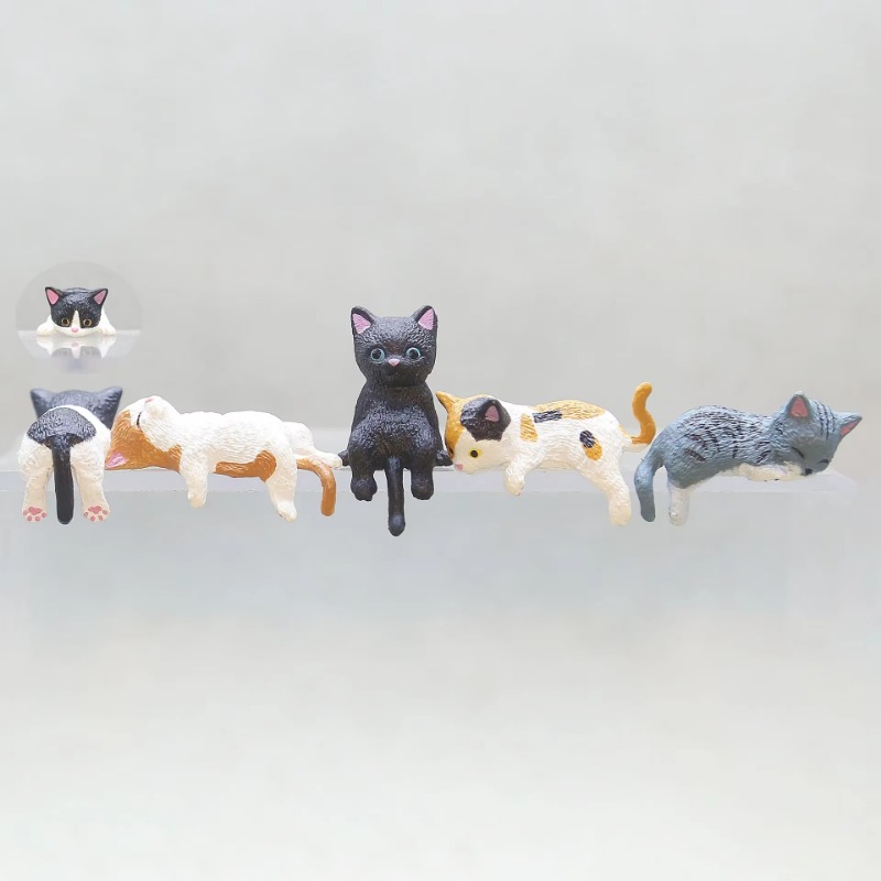 1Pc Cute Cartoon Cat PVC Home  - огляд і ціна Aquarium Fish Real