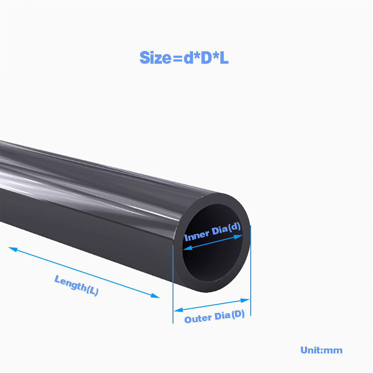 Black PVC Plastic Pipe Hollow  - огляд і ціна Aquarium Fish Black