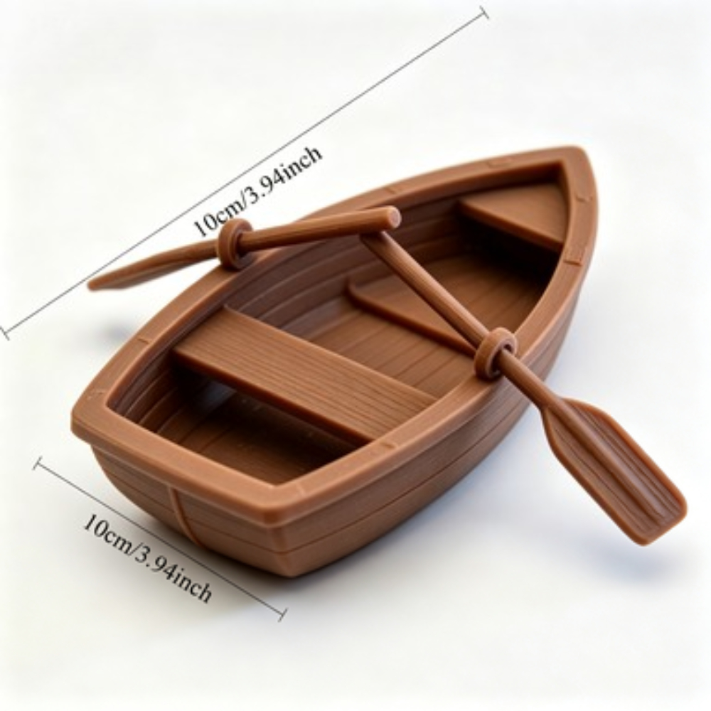 Mini Double Oar Wooden Boat Aq - огляд і ціна Aquarium Fish Real