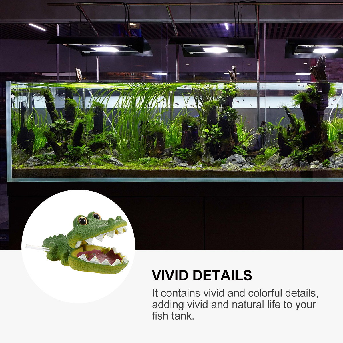 Bubble Aquarium Decor Creative - огляд і ціна Aquarium Fish Alligator
