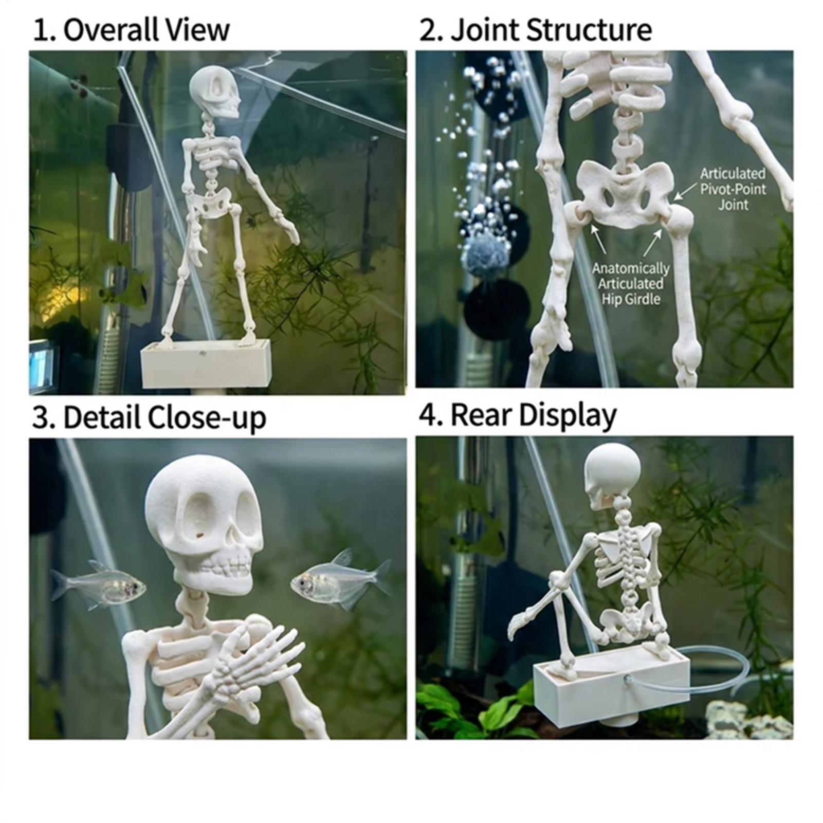 Realistic Dancing Skeleton Aqu - огляд і ціна Aquarium Fish Diseases