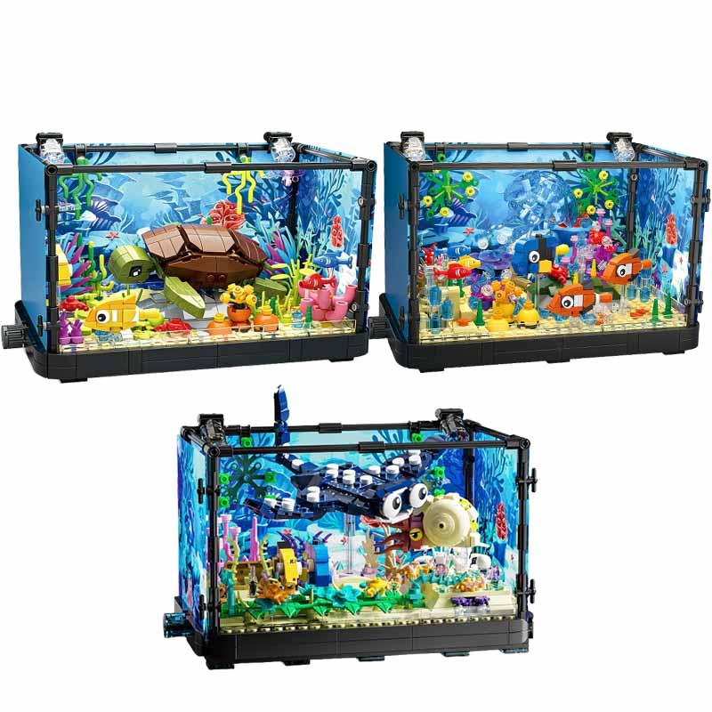 Fish Tank Building Block Set w - огляд і ціна Aquarium Fish Real
