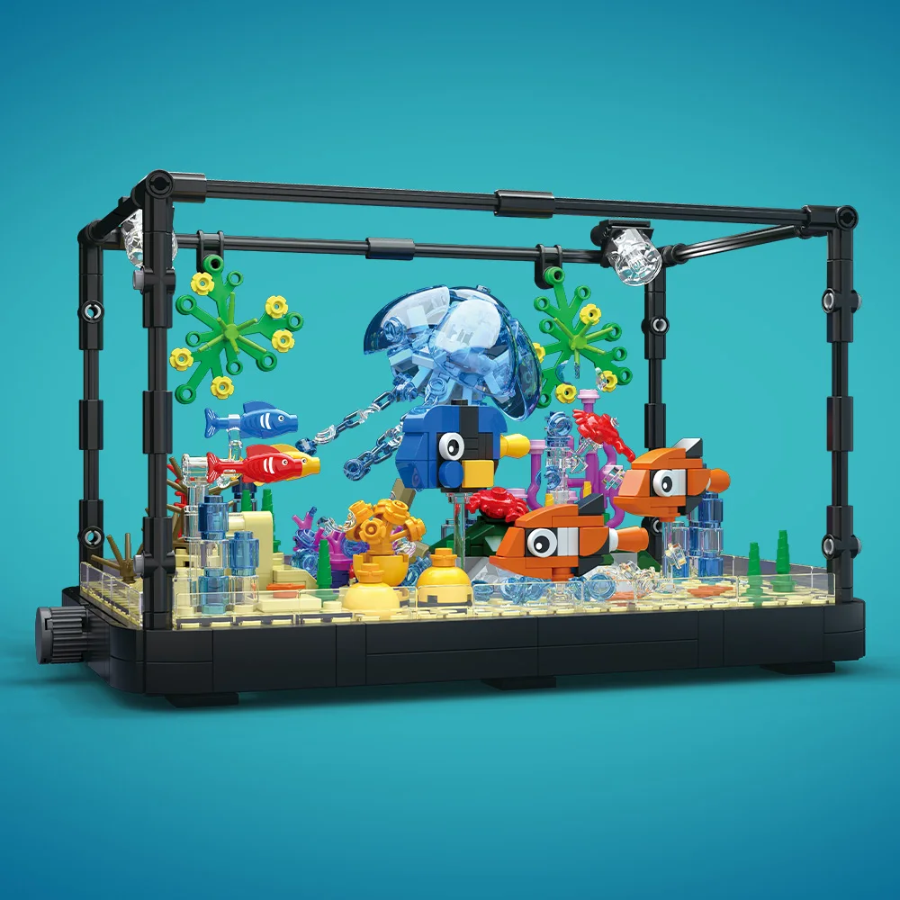 Fish Tank Building Block Set w - огляд і ціна Aquarium Fish Real