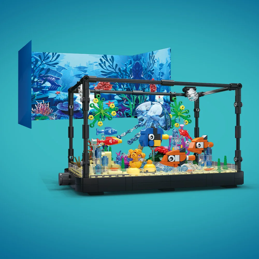 Fish Tank Building Block Set w - огляд і ціна Aquarium Fish Real