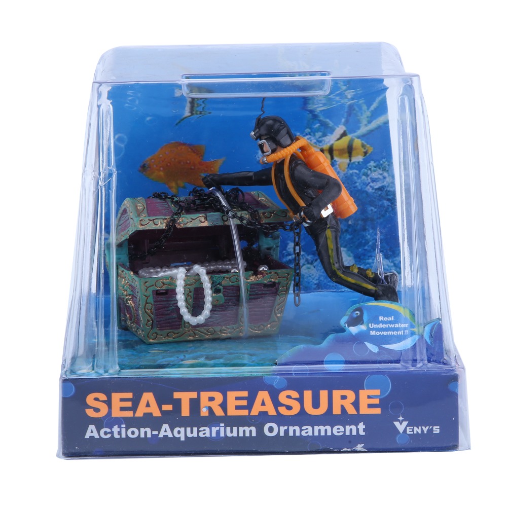 Resin Aquarium Ornament Live-A - огляд і ціна Aquarium Fish Black
