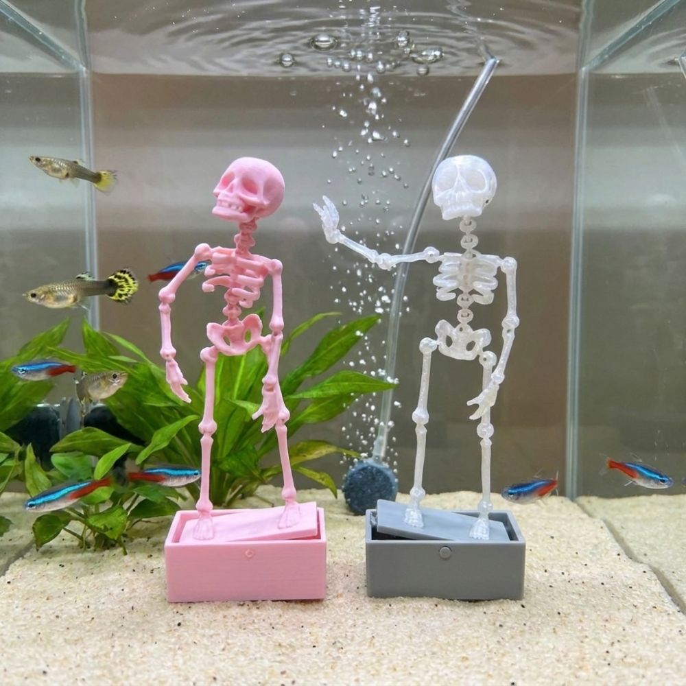 3D Printed Dancing Skeleton Aq - огляд і ціна Aquarium Fish Diseases