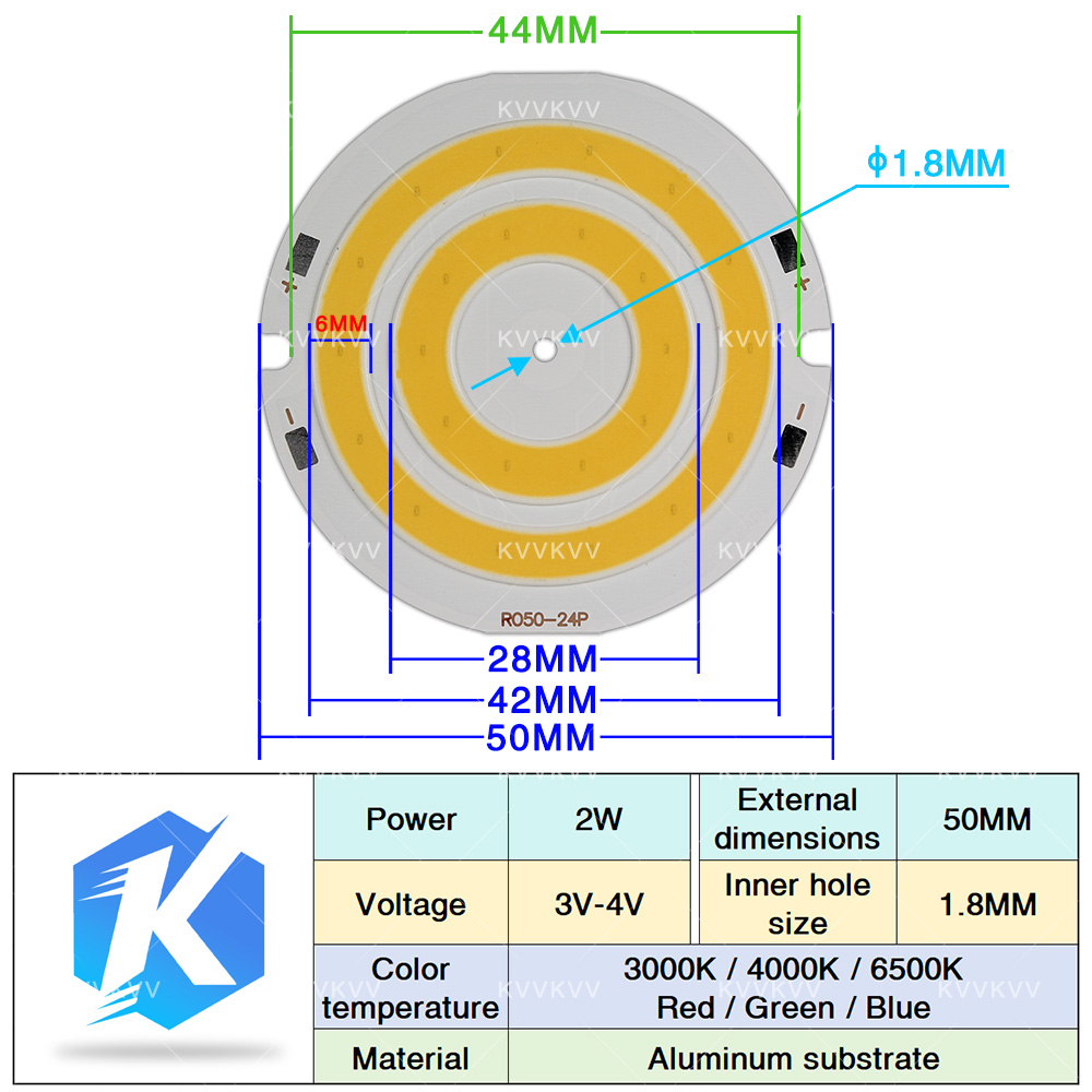 3V 4V Round COB LED Lamp Parts - огляд і ціна Aquarium Led Light
