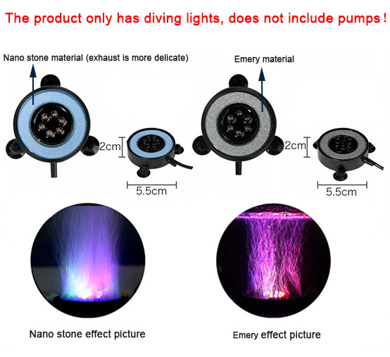LED Aquarium Air Bubble Light  - огляд і ціна Aquarium Fish Marine