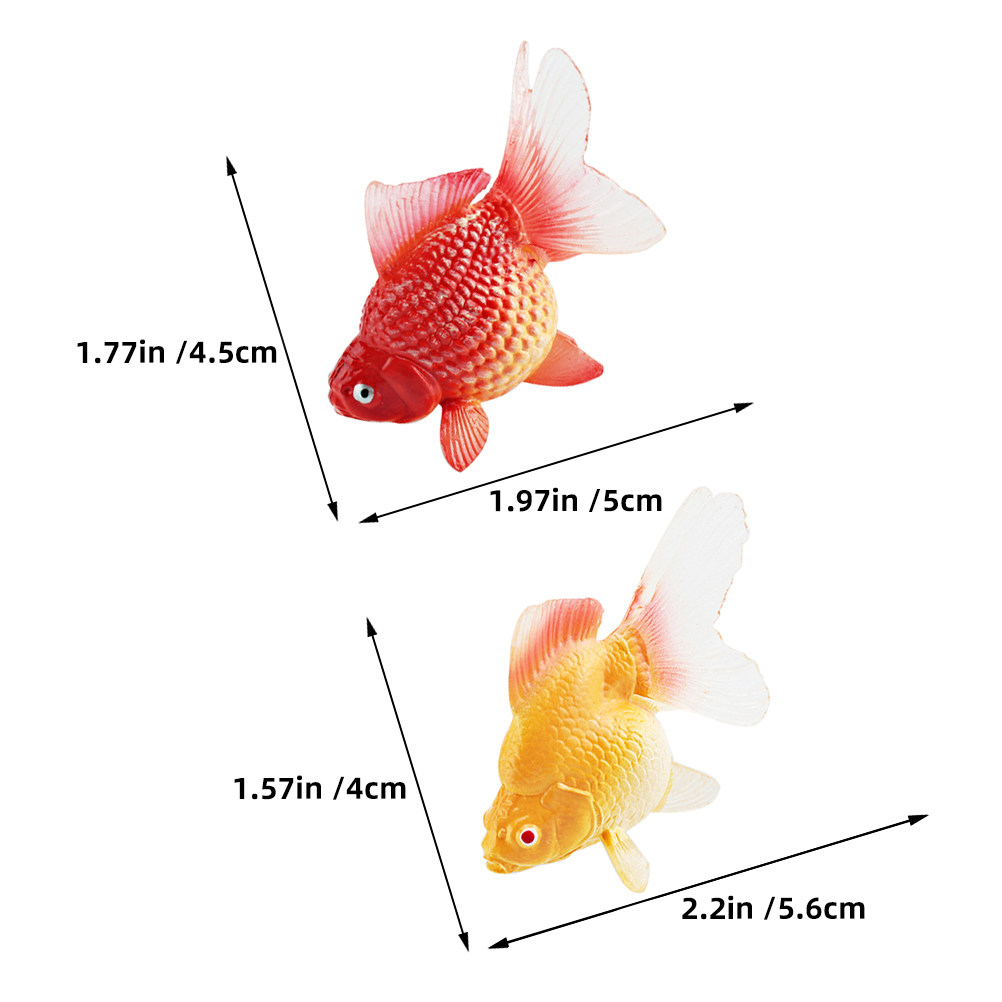 3Pcs Realistic Floating Koi Fi - огляд і ціна Aquarium Fish Small