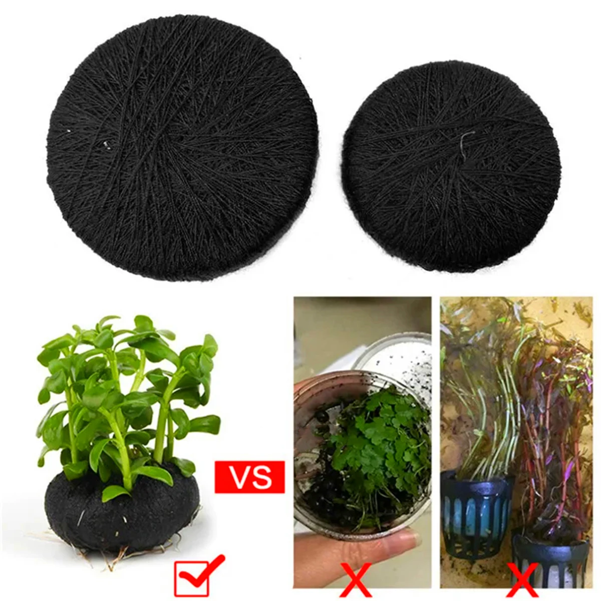 5Pcs Black Fish Tank Water Gra - огляд і ціна Aquarium Fish Black
